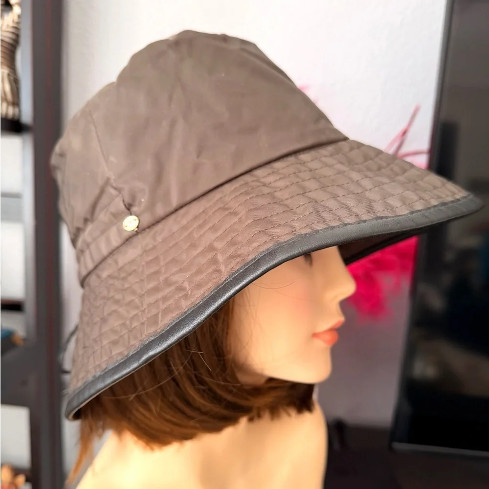 Betmar Brown Nylon Bucket Hat